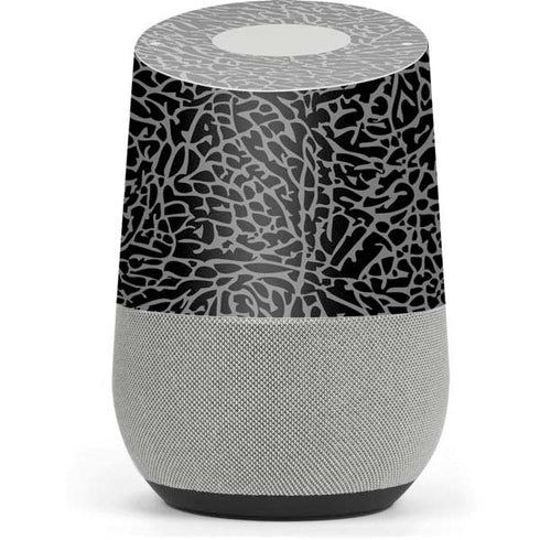 Elephant Print Black Google Home Skin